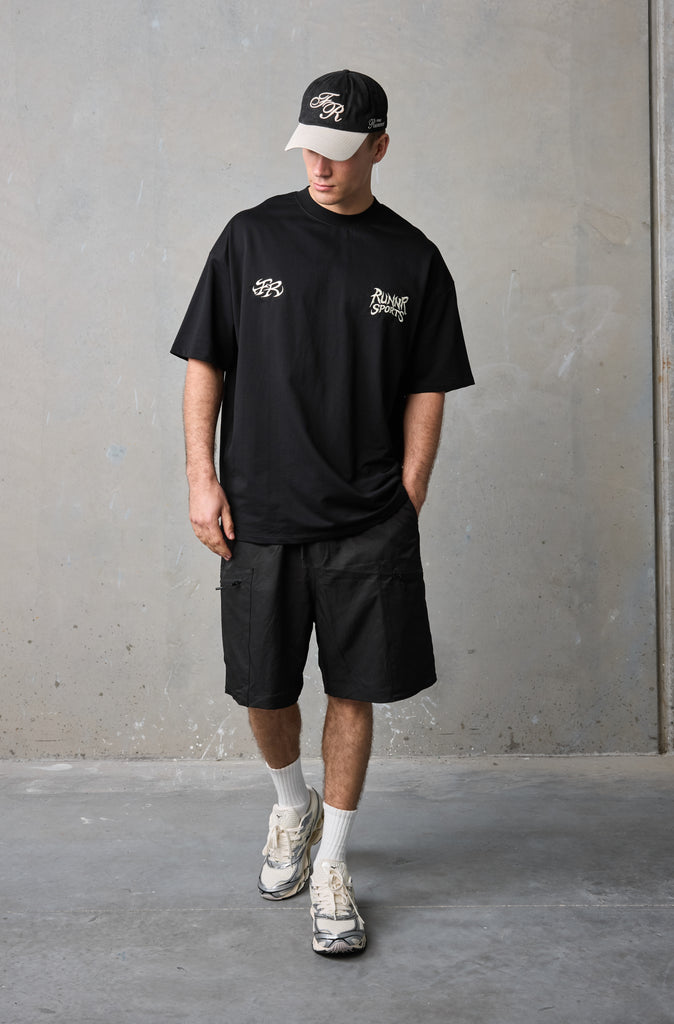Run Riot Tee - Black Emerald