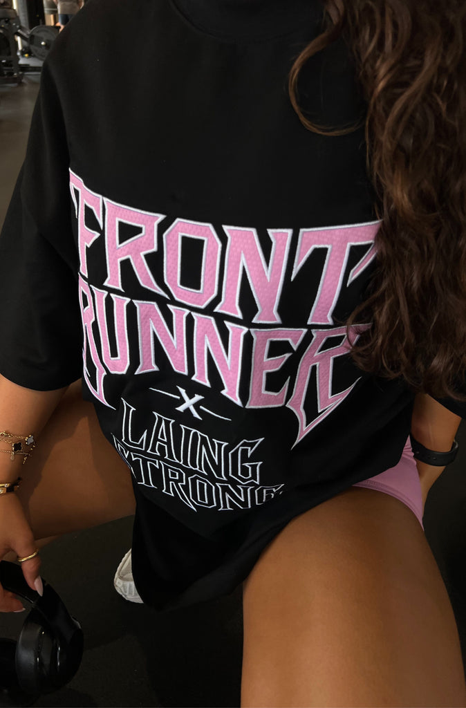 Lead the Charge Tee - Black Bubblegum