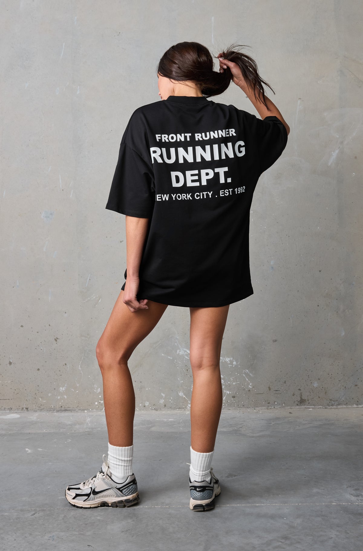Running Dept Tee Black/White [women]