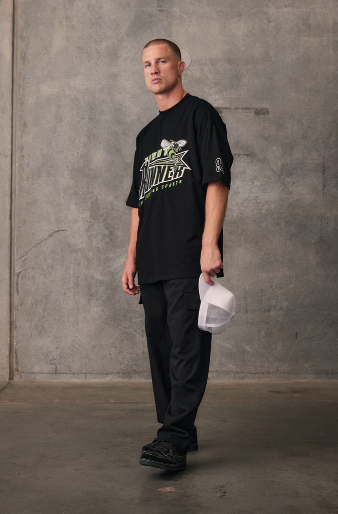 Hornet Tee - Black Lime