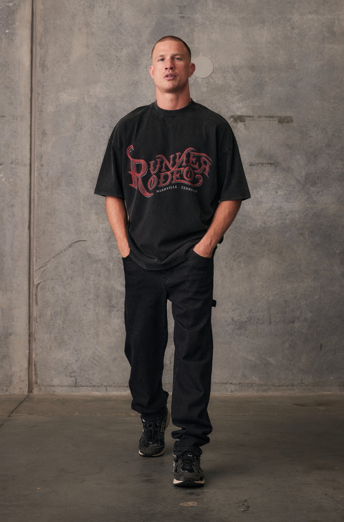 Rodeo Tee - Washed Black - Men
