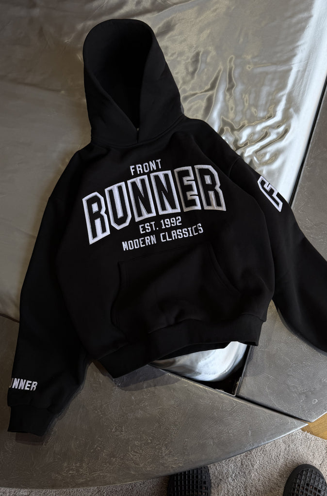 Classic Front Hoodie Black