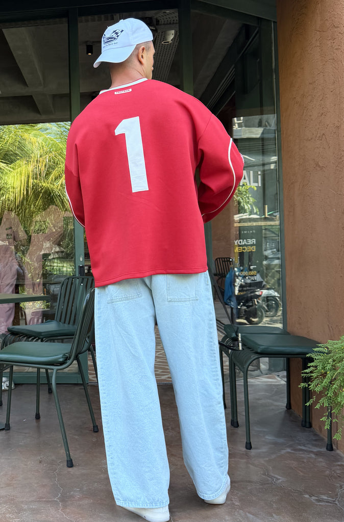 Striker L/S Jersey Scarlet