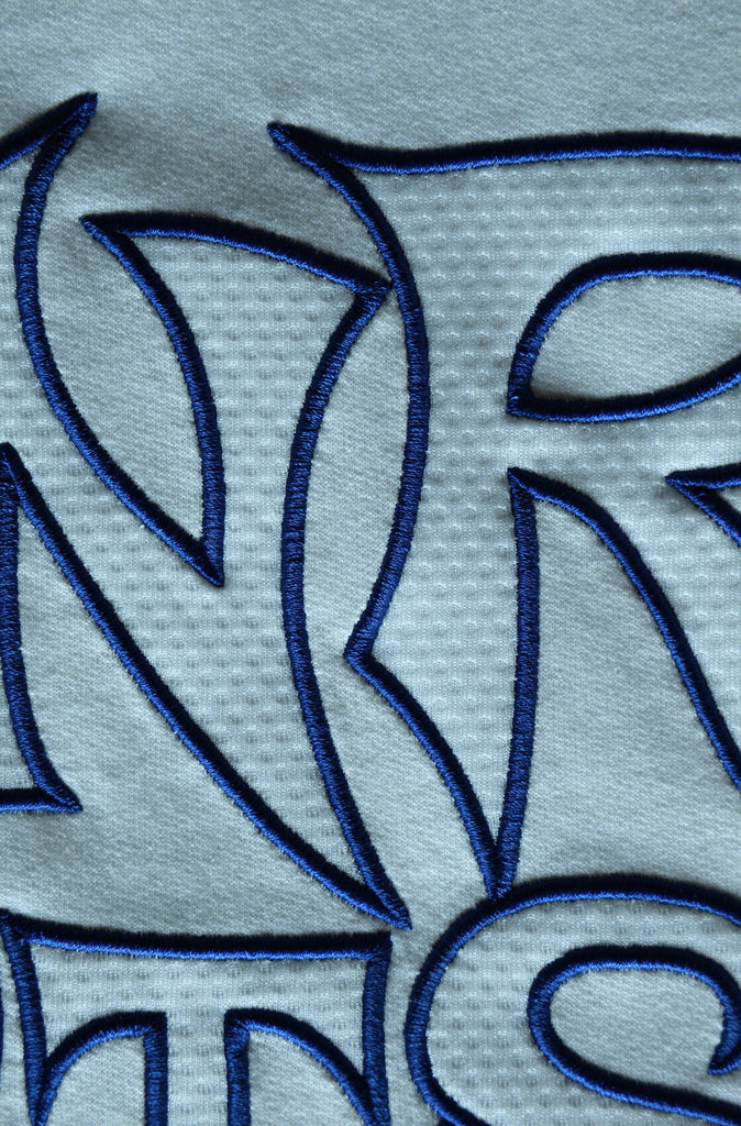 Runner Sports Tee White Cobalt