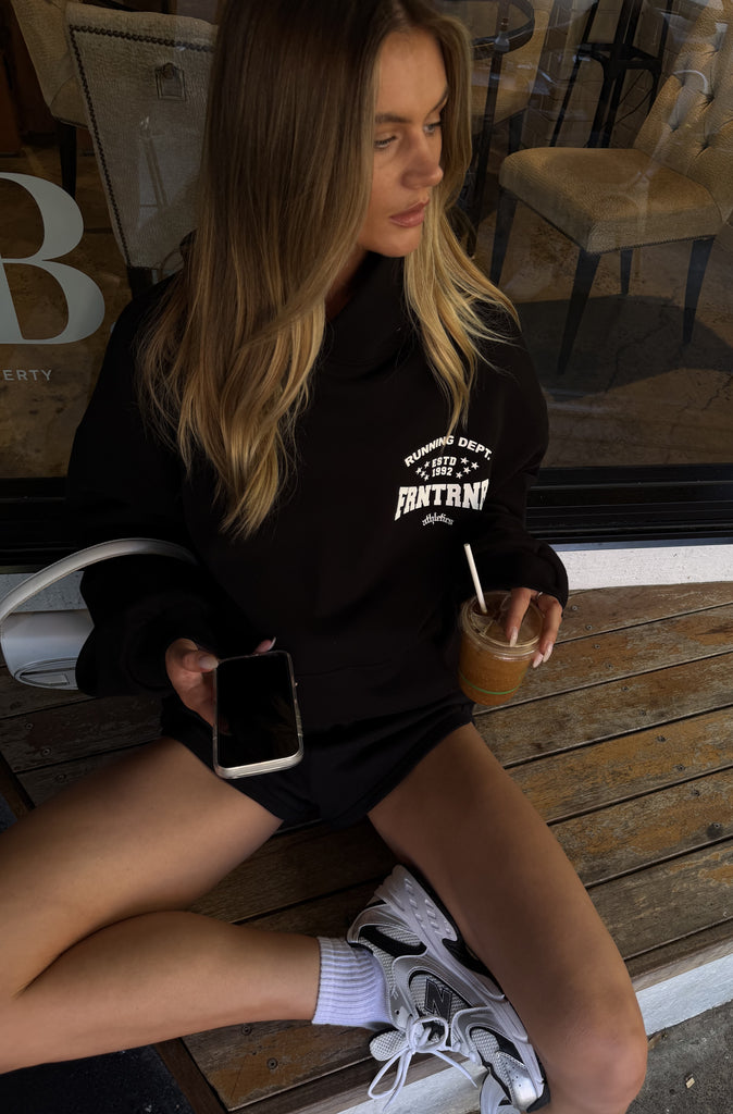 FRNTRNR ESTD Hoodie Black
