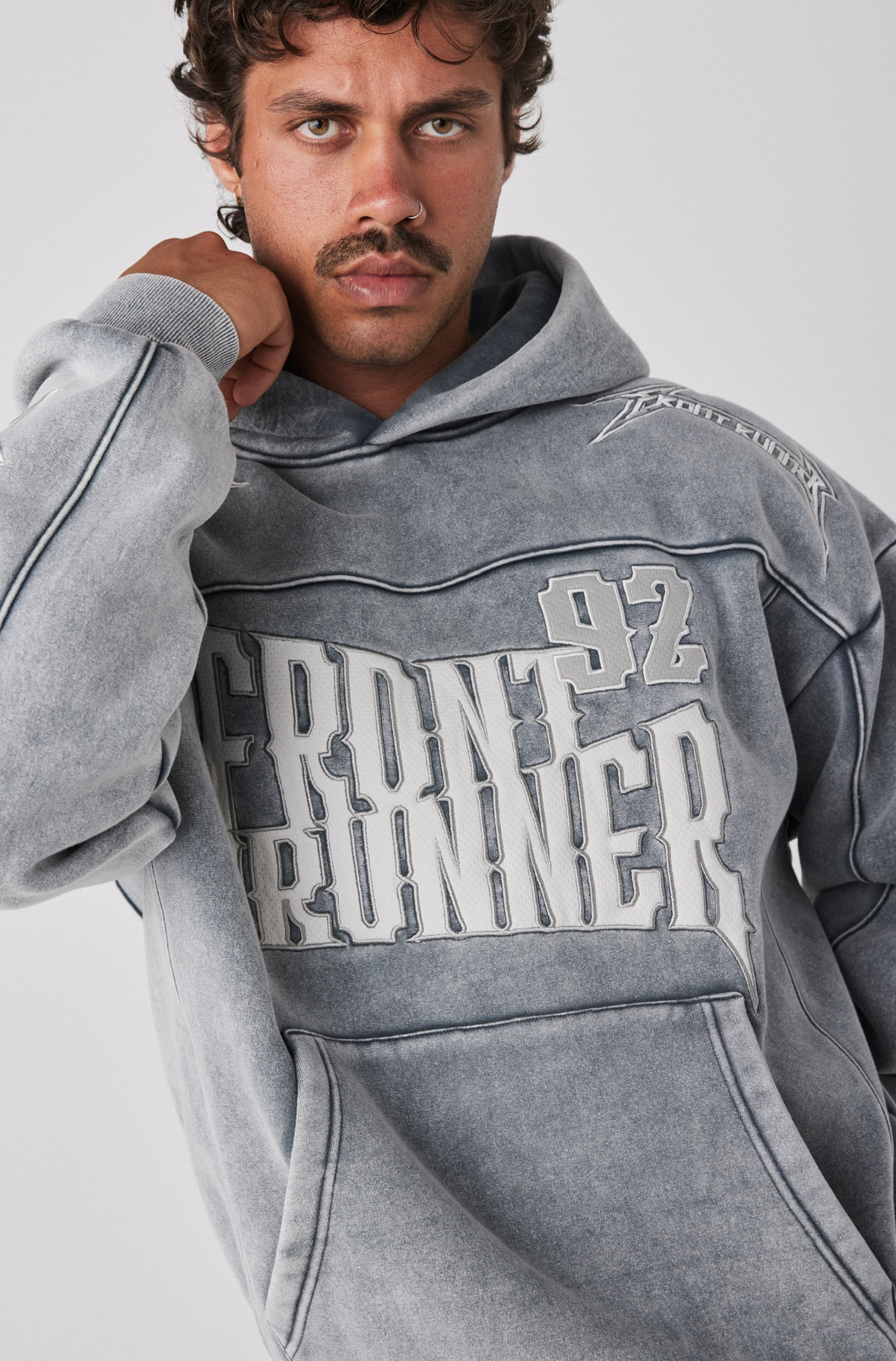 Pyro Hoodie - Concrete - Men