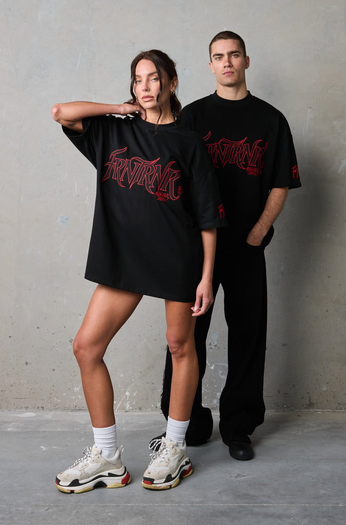 Thorned Legacy Tee - Black Red