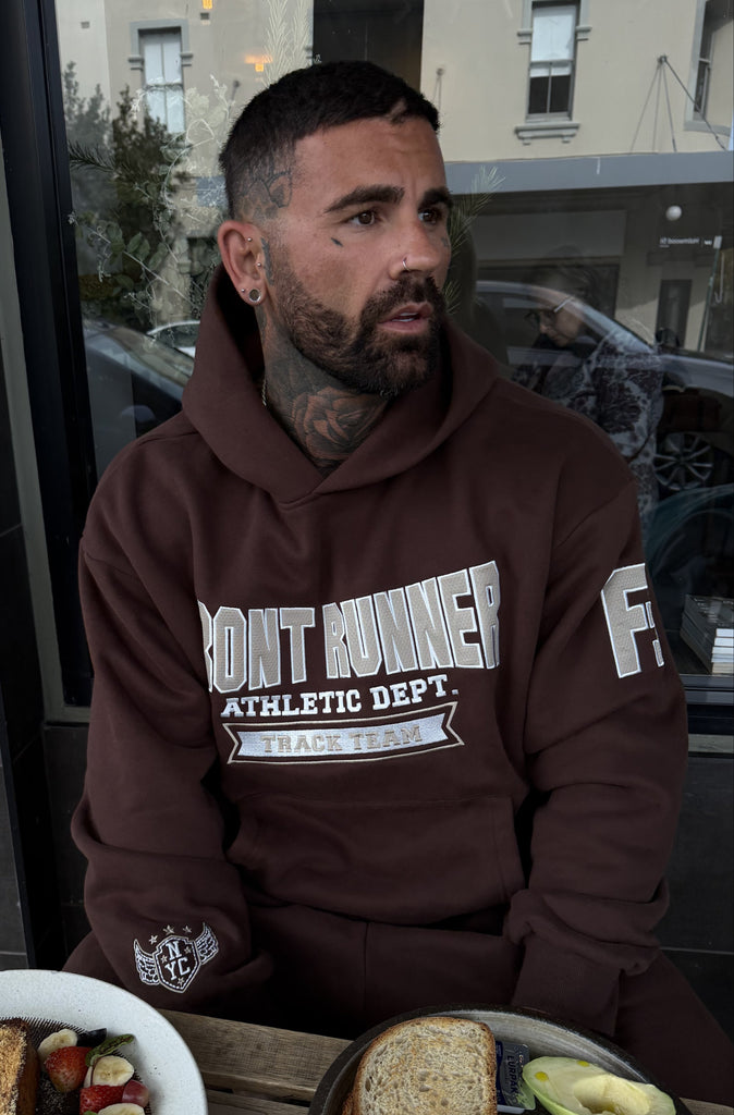 Athletic Department Hoodie Choc Malt