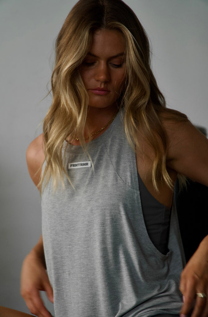 FRNTRNR Taper Tank - Grey Marle