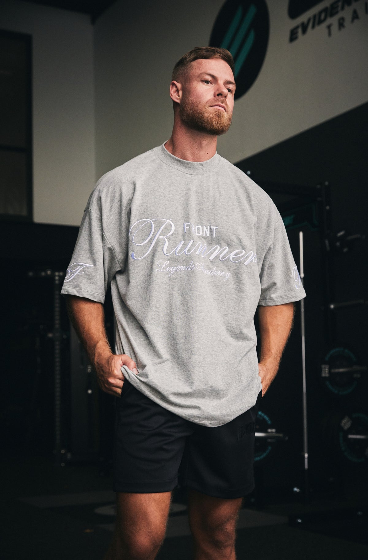 LA Tee - Grey Marle - Men