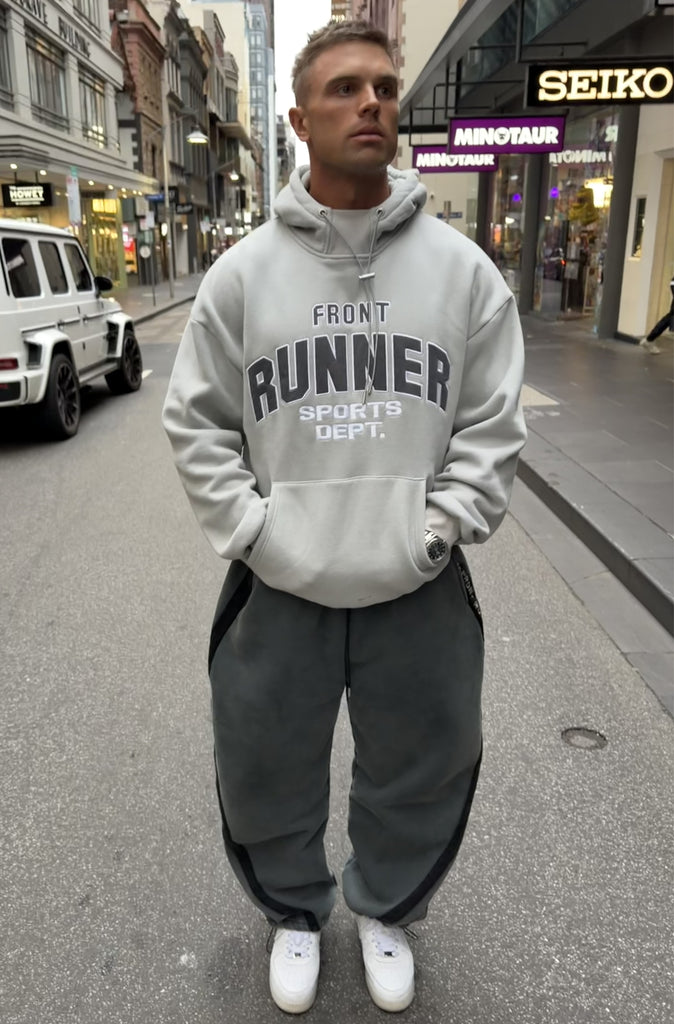 FR Sports Stripe Barrel Pants Concrete