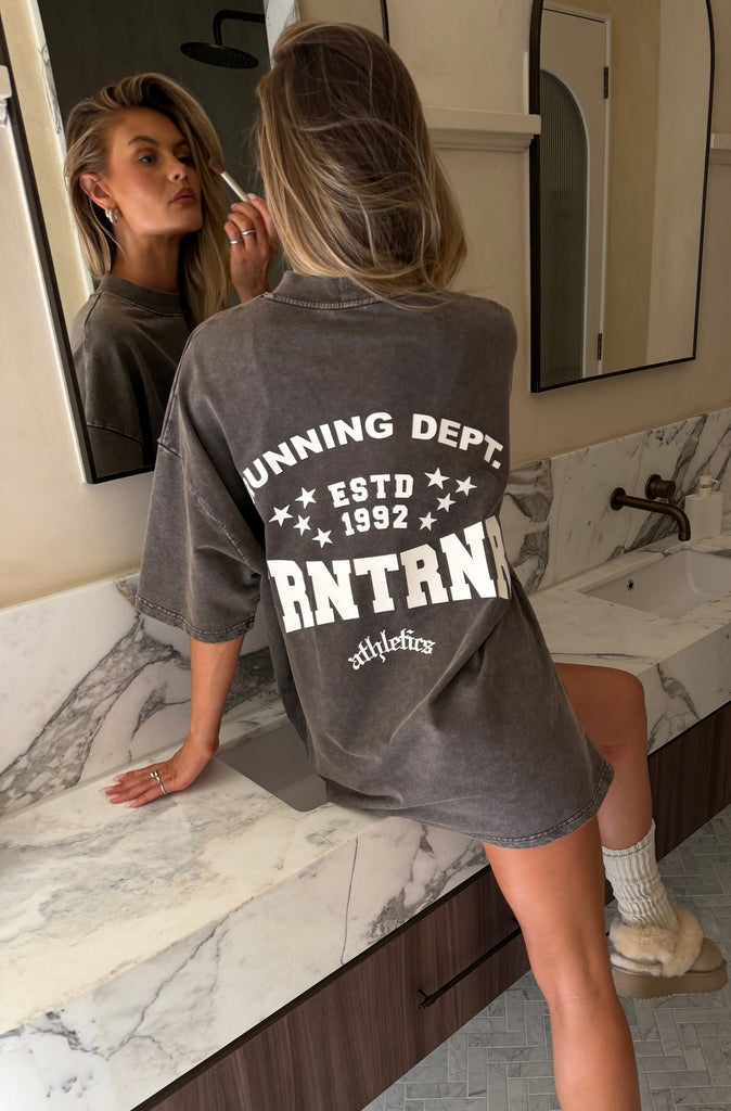 FRNTRNR ESTD Tee Washed Choc