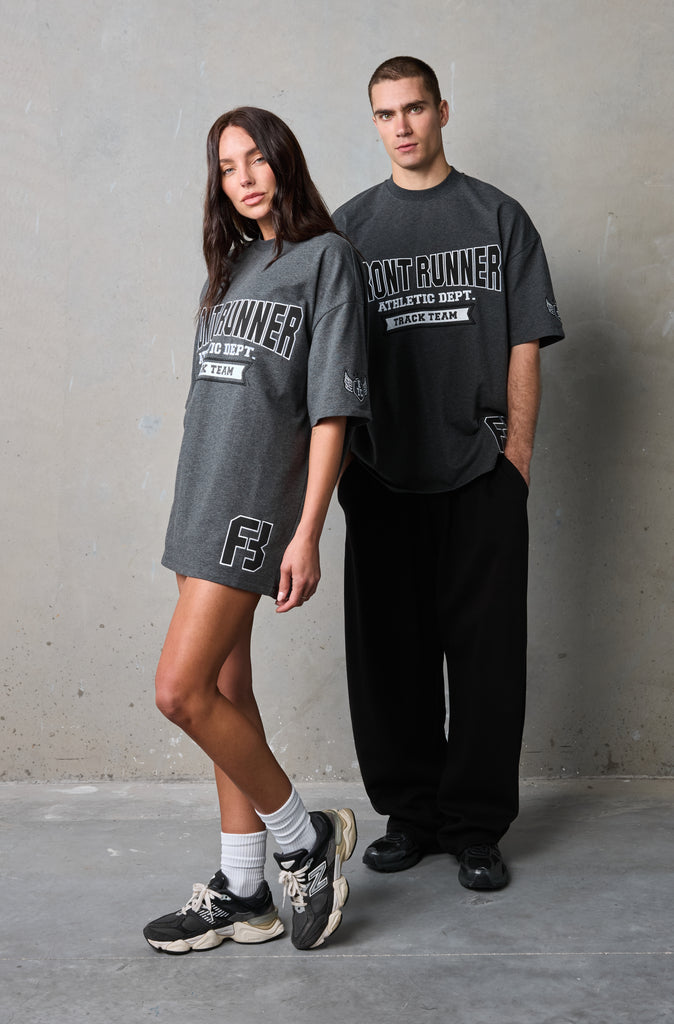 Athletic Department Tee - Charcoal Marle