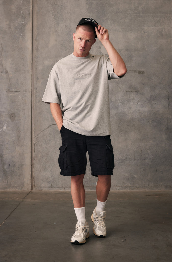 Staple Tee - Grey Marle