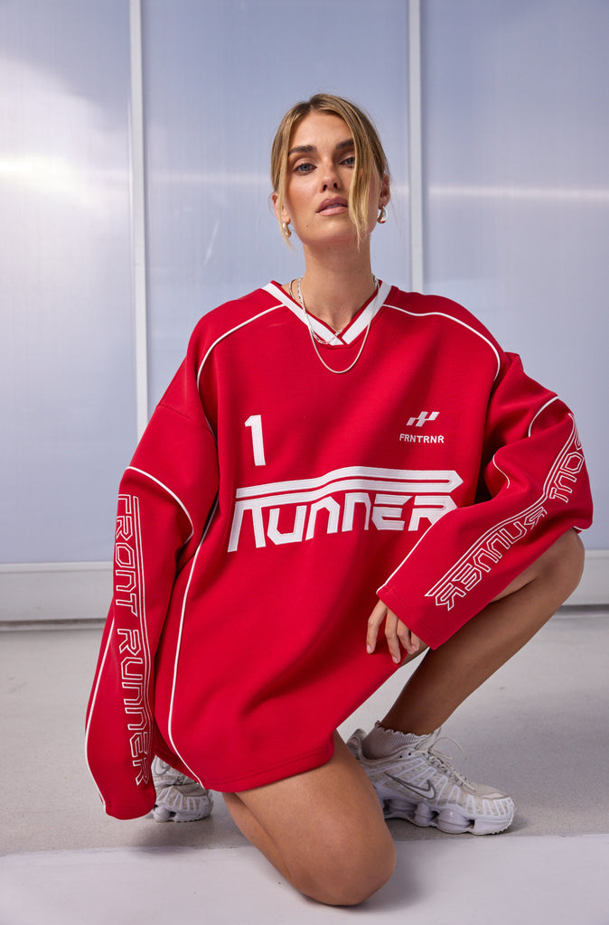 Striker L/S Jersey Scarlet
