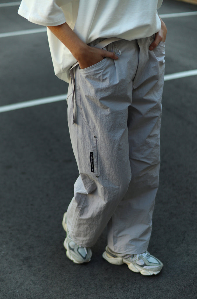 FR Wide Leg Tech Pant - Smoke