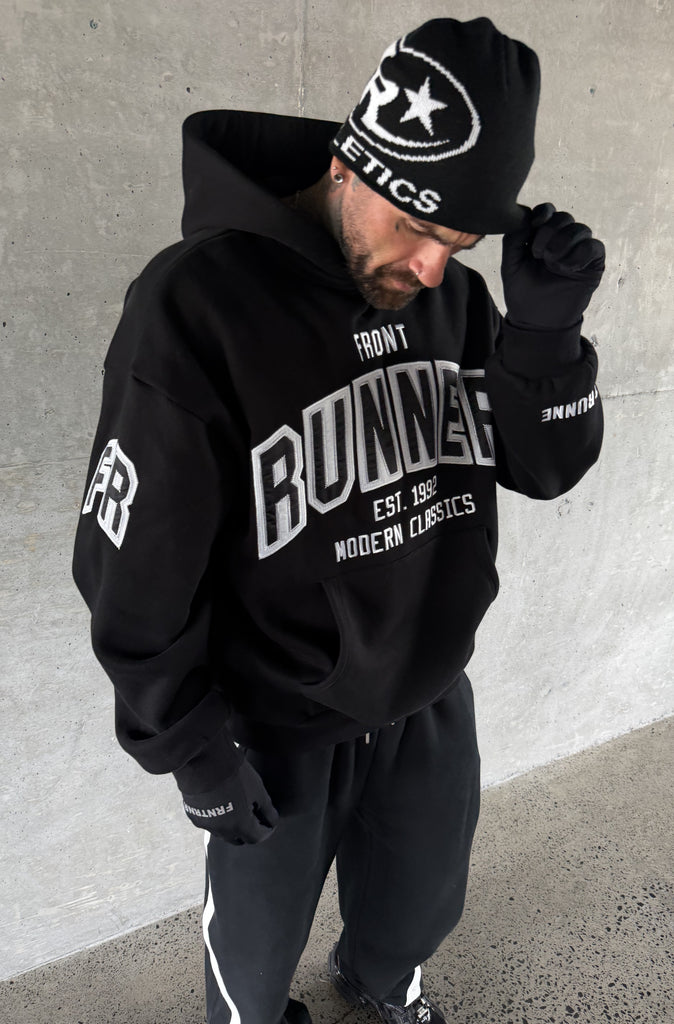Classic Front Hoodie Black