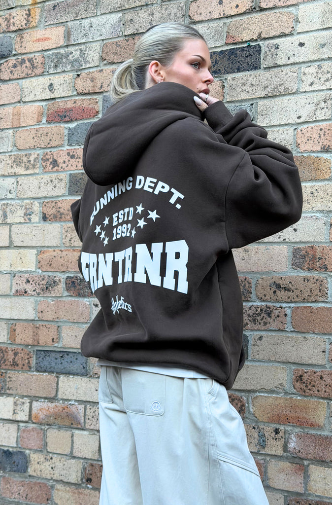 FRNTRNR ESTD Hoodie Mocha