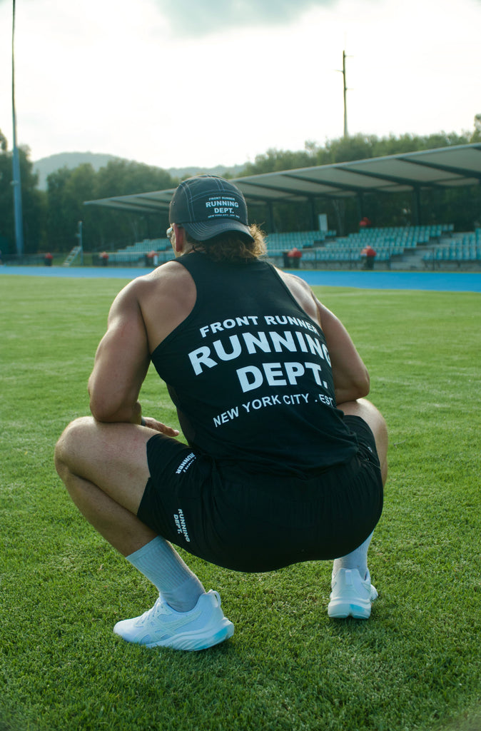 Running Dept Singlet - Black