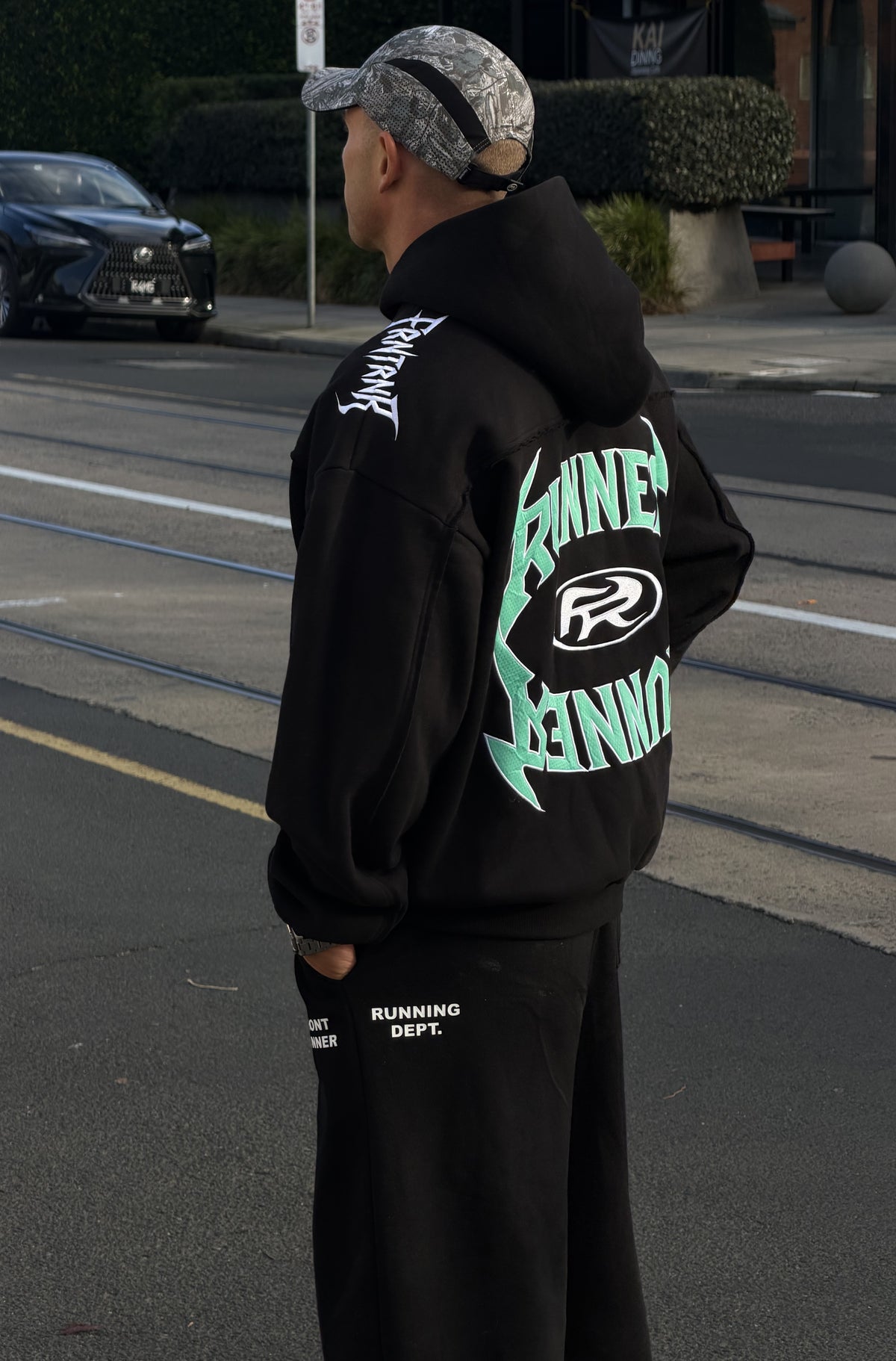 Vortex Hoodie Black Tiffany [men]