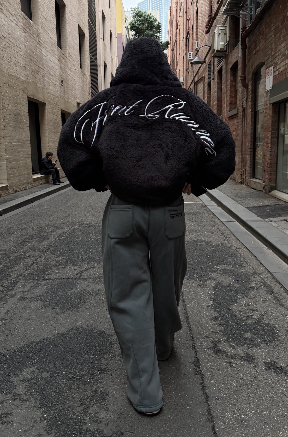 FR Hooded Sherpa Jacket Black [women]
