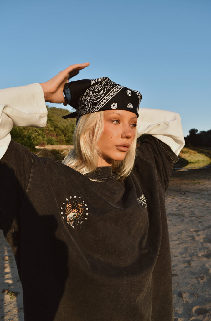 Ashes of Freedom Tee Washed Black