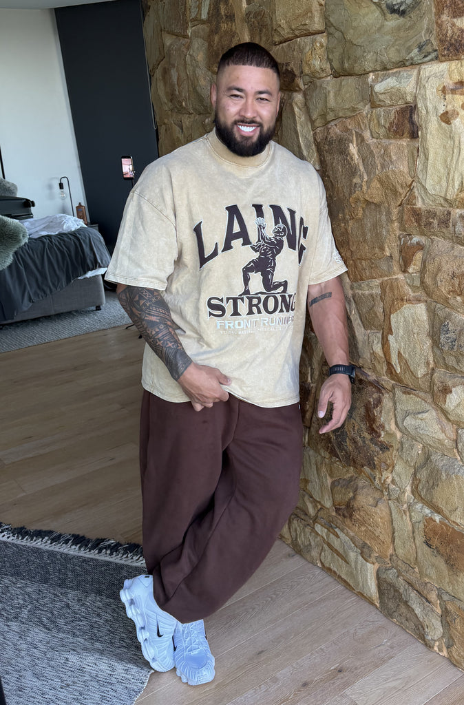 Strongman Legacy Tee Tan Wash