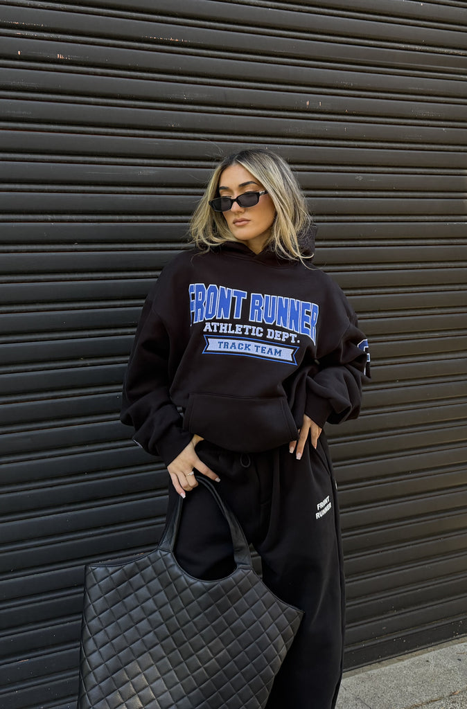 Athletic Department Hoodie Black Cobalt