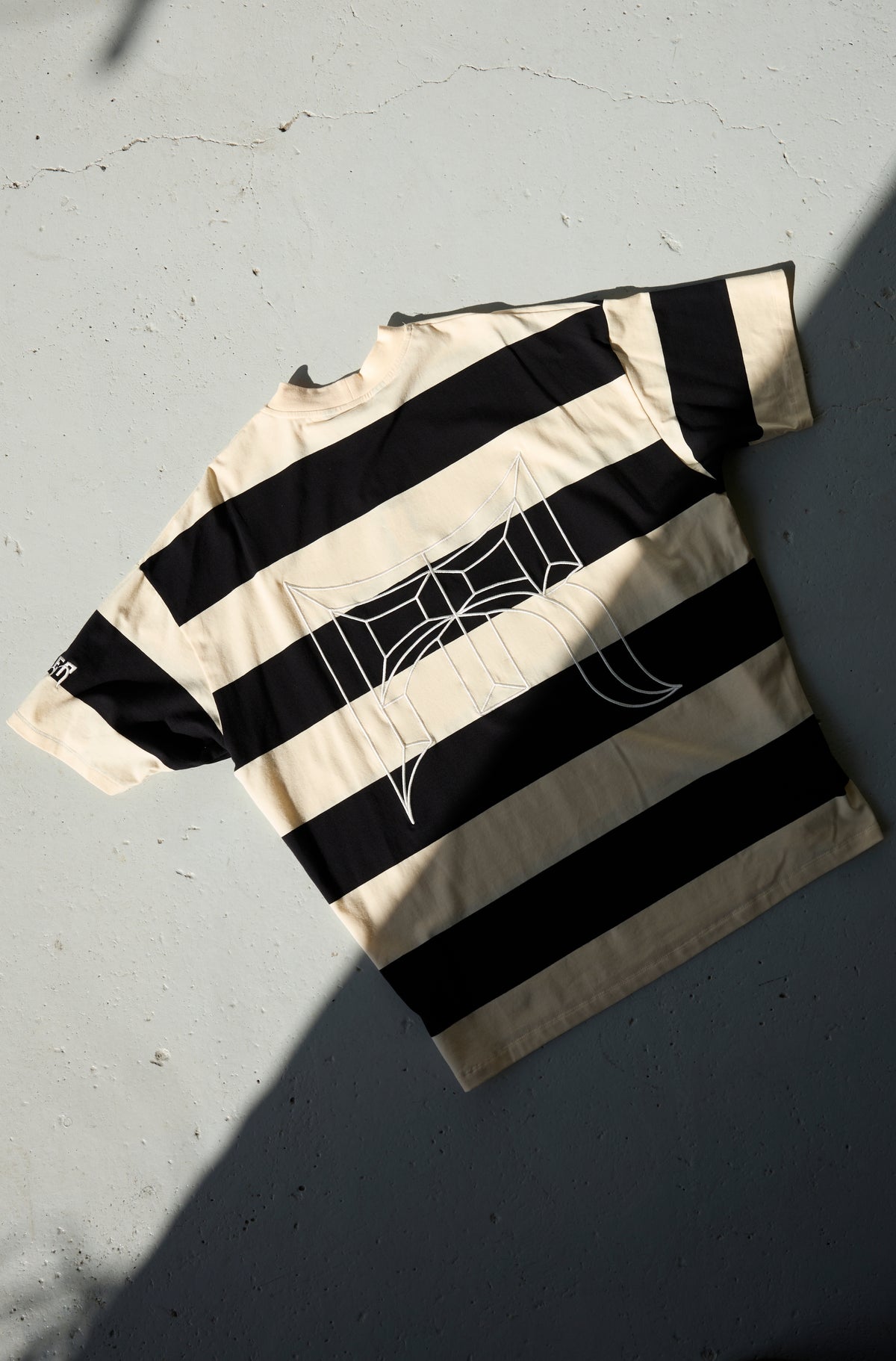 Duomo Stripe Tee - Black Creme - Hover