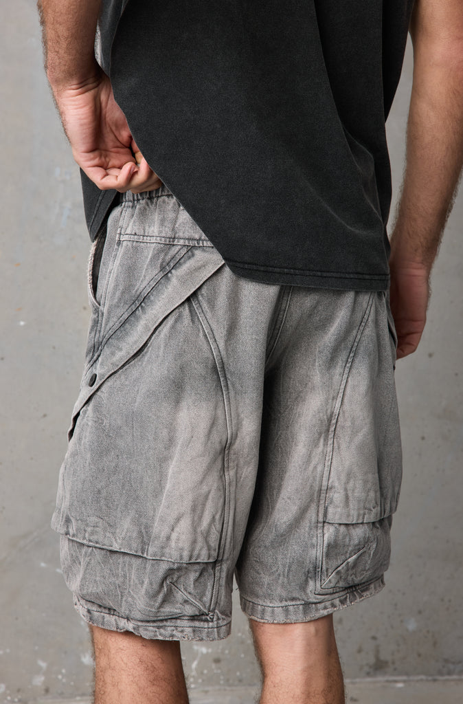 Legacy Pocket Short - Washed Grey