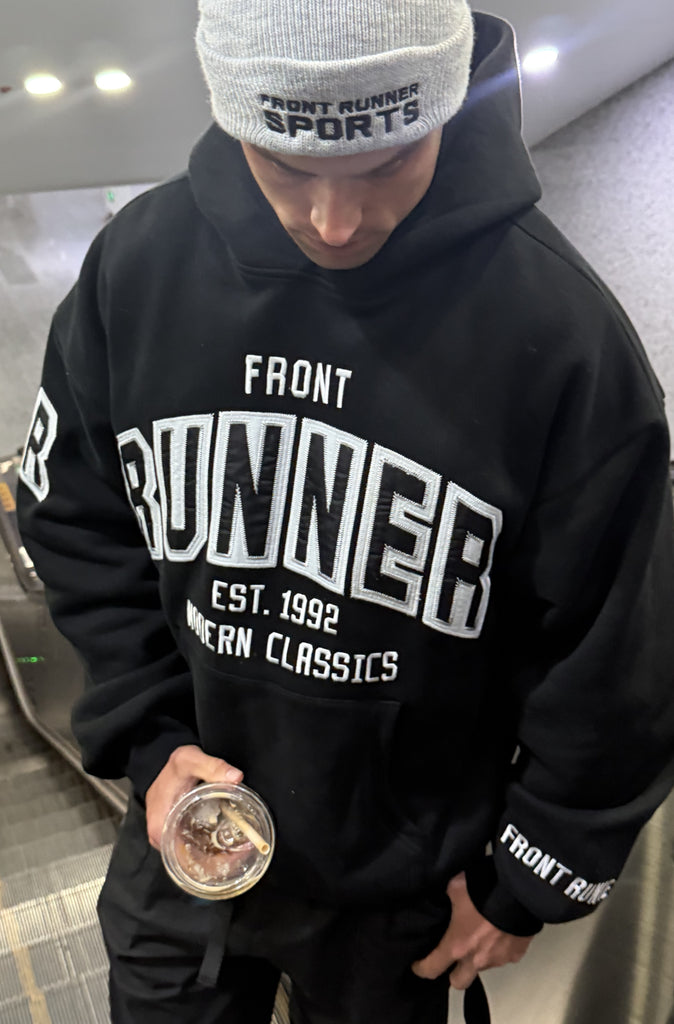 Classic Front Hoodie Black
