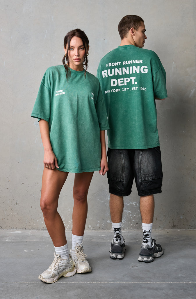 Running Dept Tee - Emerald Wash