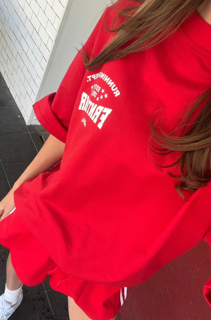 FRNTRNR ESTD Tee Cherry [women]