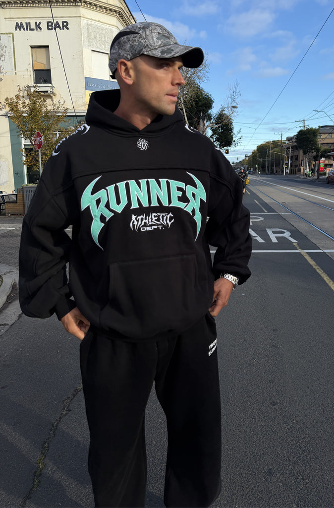 Vortex Hoodie Black Tiffany