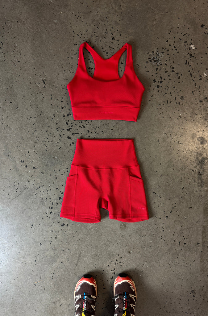 FR Racer Crop - Scarlet