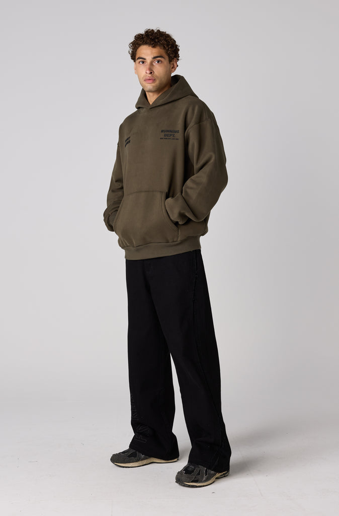 Running Dept Hoodie - Khaki
