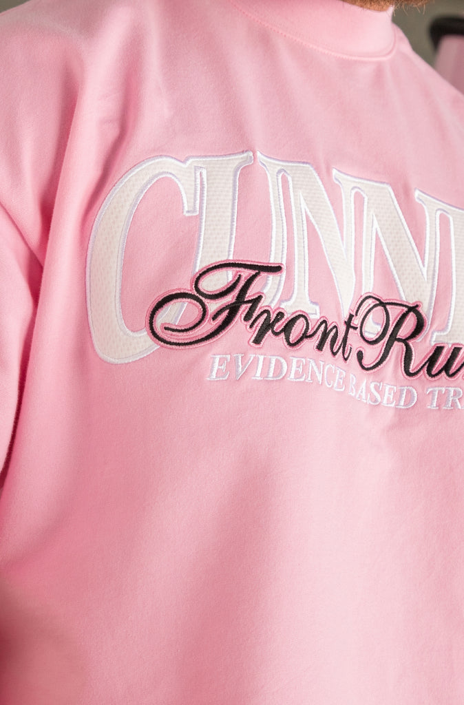 Cunnies Tee with Back Logos - Pink