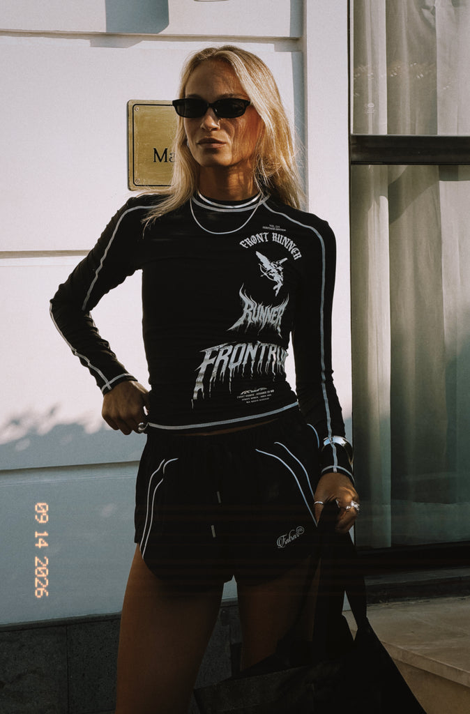 VOL/V1 L/S Fitted Tee Black