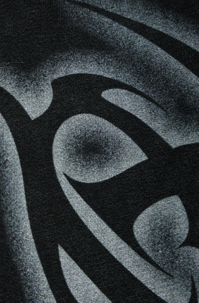 Ashline Barrel Leg Trackpant Washed Black