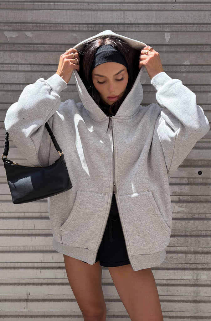 Razor Zip Hoodie Grey Marle [women]