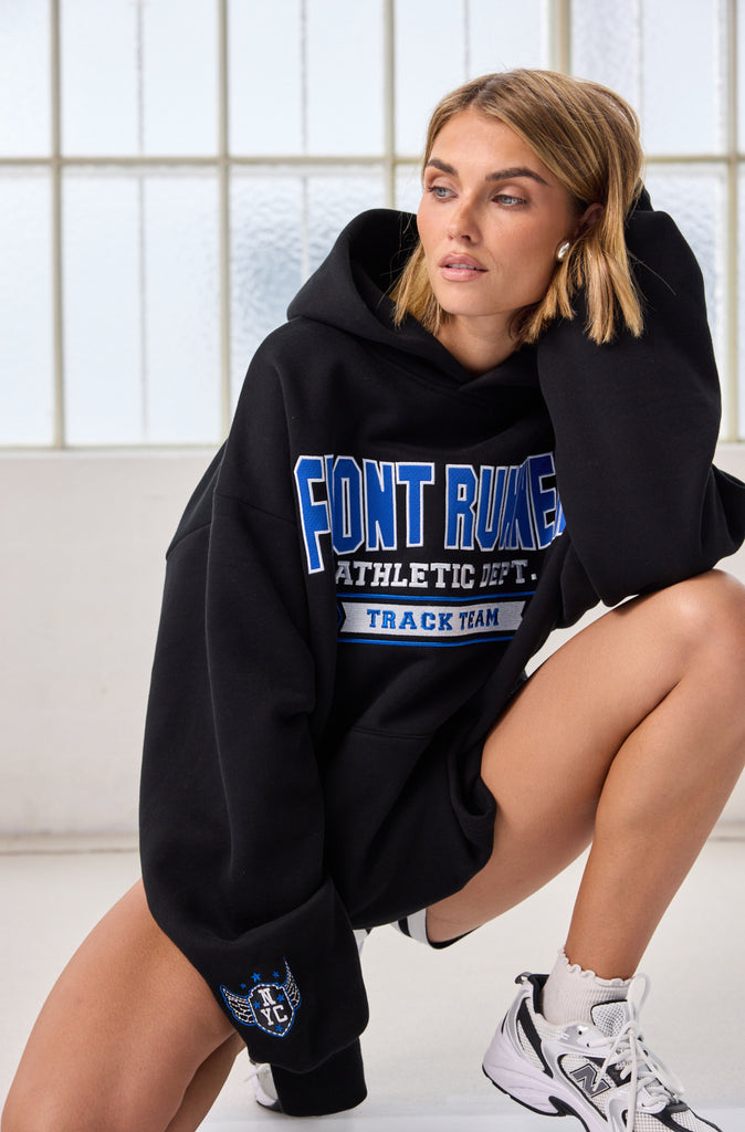 Athletic Department Hoodie Black Cobalt