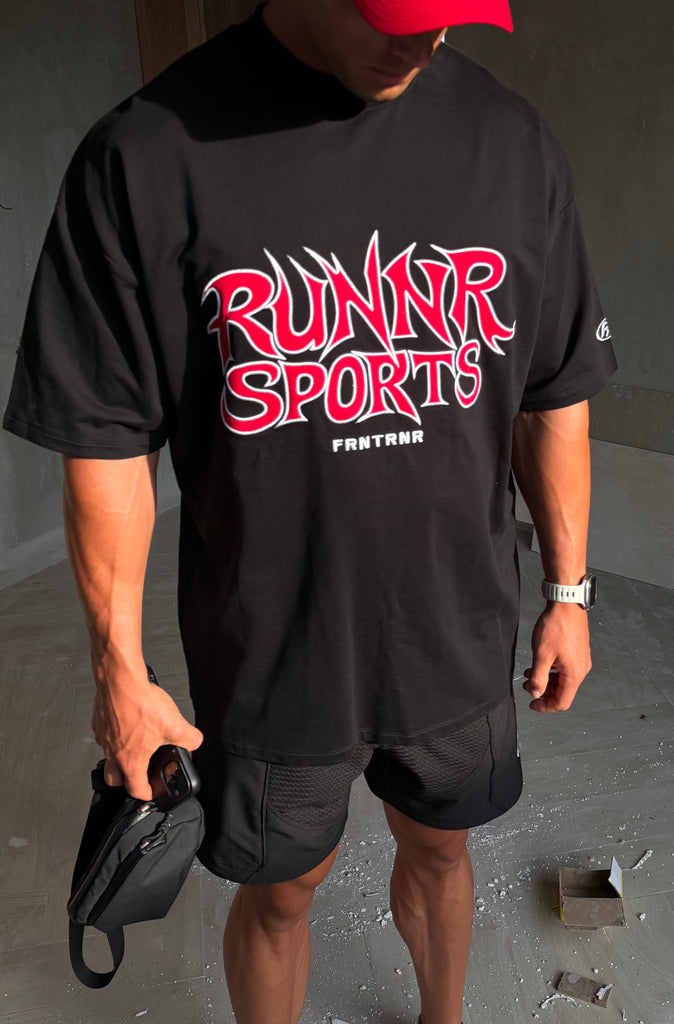 Runner Sports Tee Black Cherry