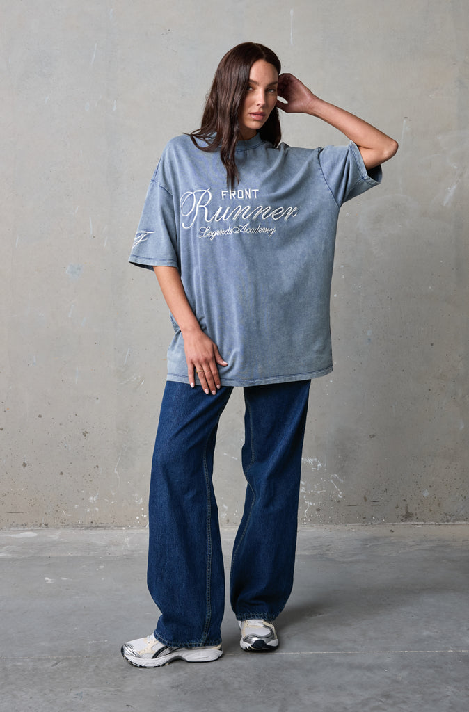 Legends Academy Tee - Denim Wash