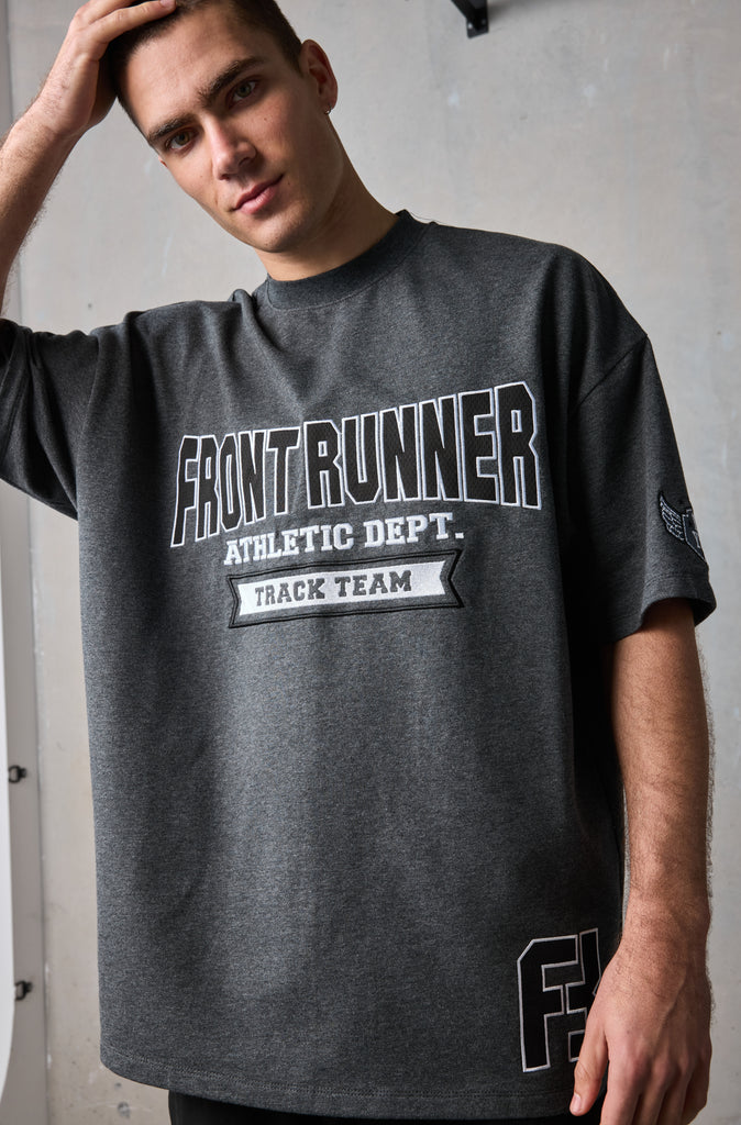 Athletic Department Tee - Charcoal Marle