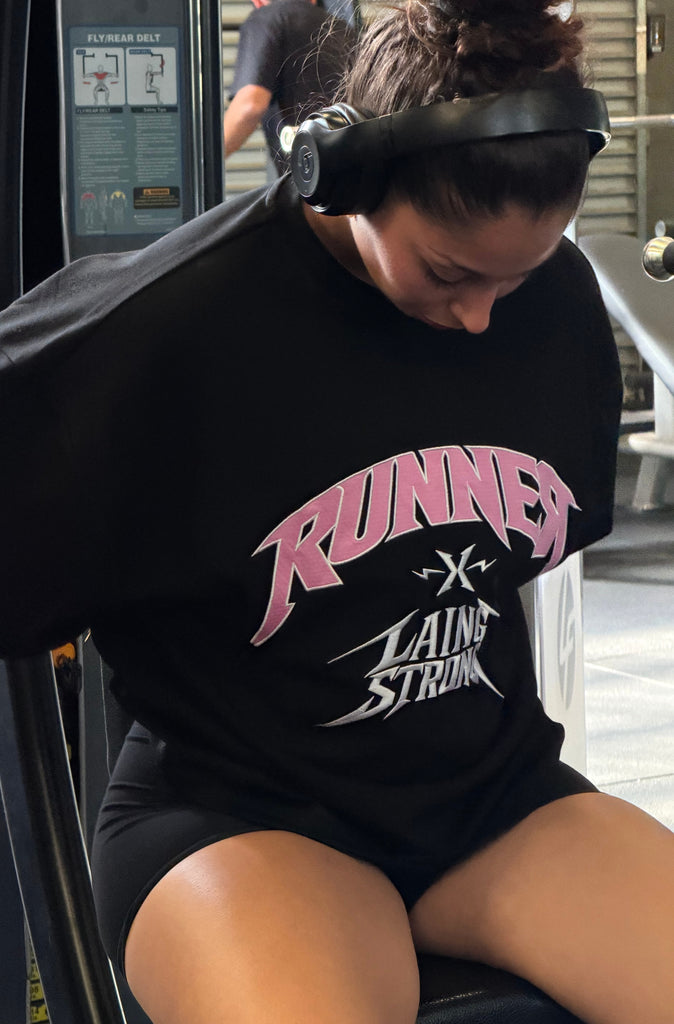 Runner X LS Reignforce Jersey Black Bubblegum