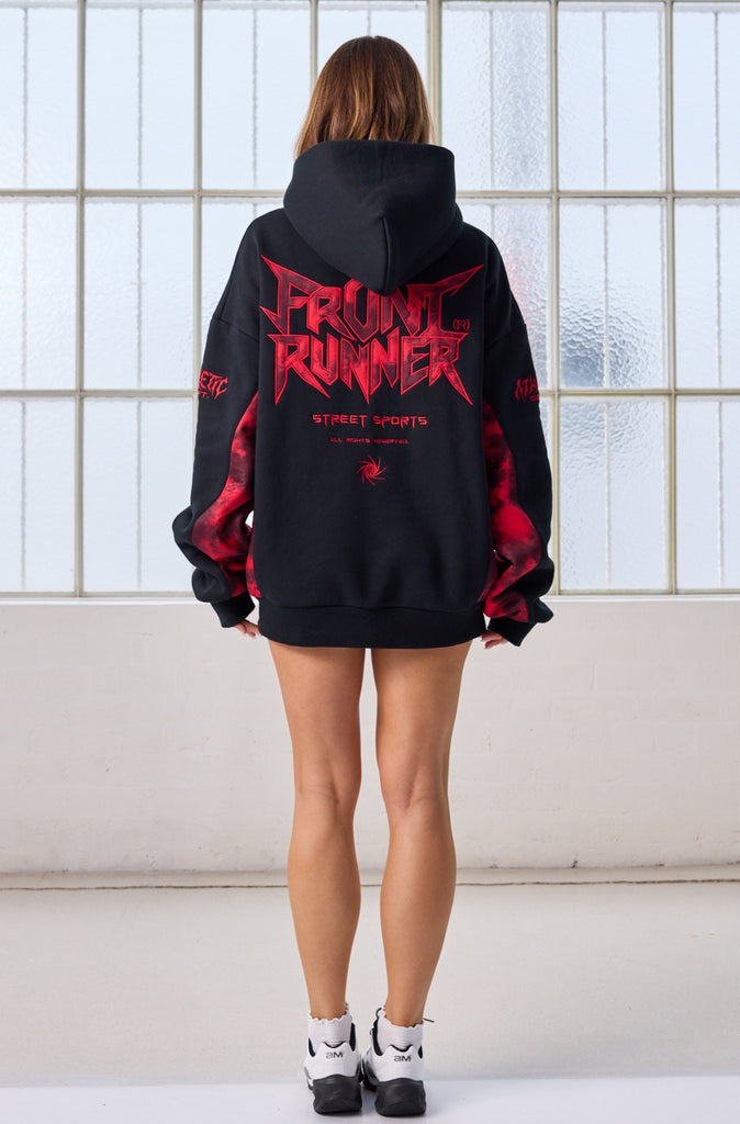 No Mercy Hoodie Black Scarlet