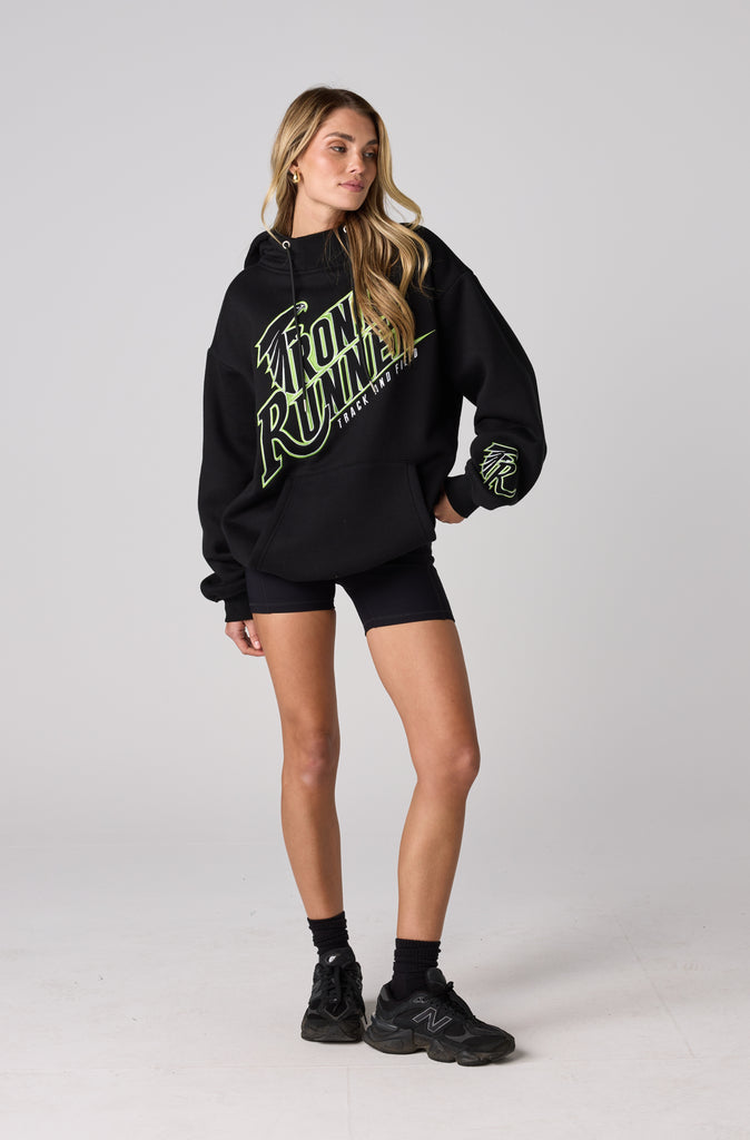 T&F Hoodie - Black Lime