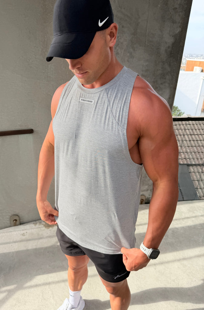 FRNTRNR Taper Tank - Grey Marle