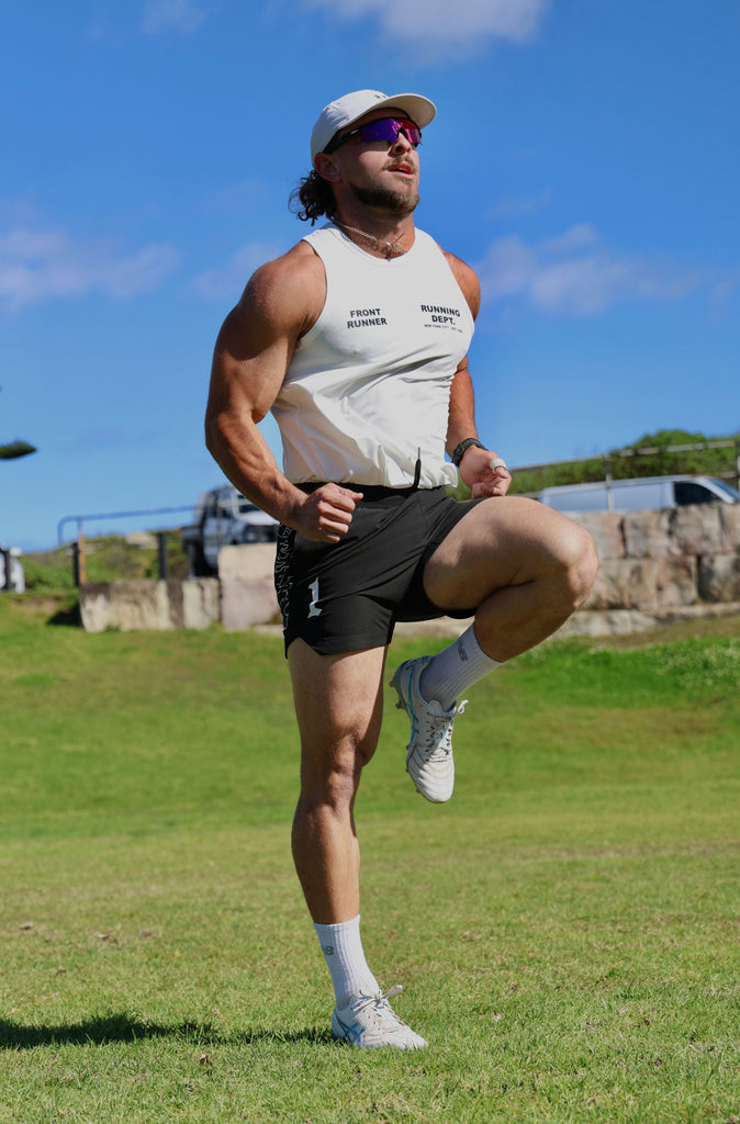 Running Dept Tech Singlet - White