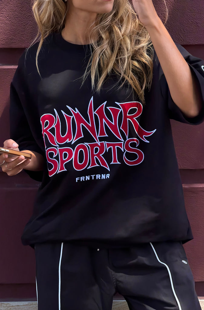 Runner Sports Tee Black Cherry
